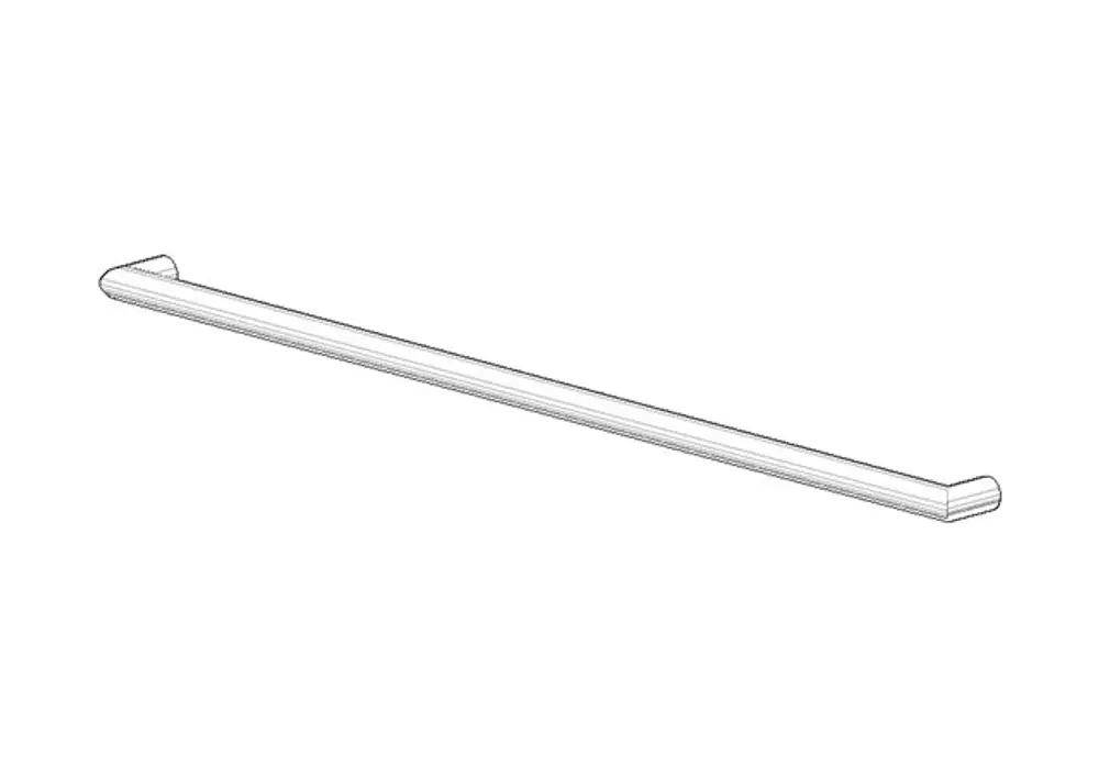 DORNBRACHT Halter für Badetuchhalter ERSATZTEILE 05282258900 618 x 42 x 23 mm Chrom, 05282258900-00 Galeriebild 1